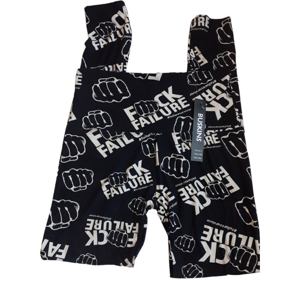 Womens F#ck Failure Leggings One Size by Buskins